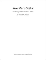 Ave Maris Stella SSA choral sheet music cover